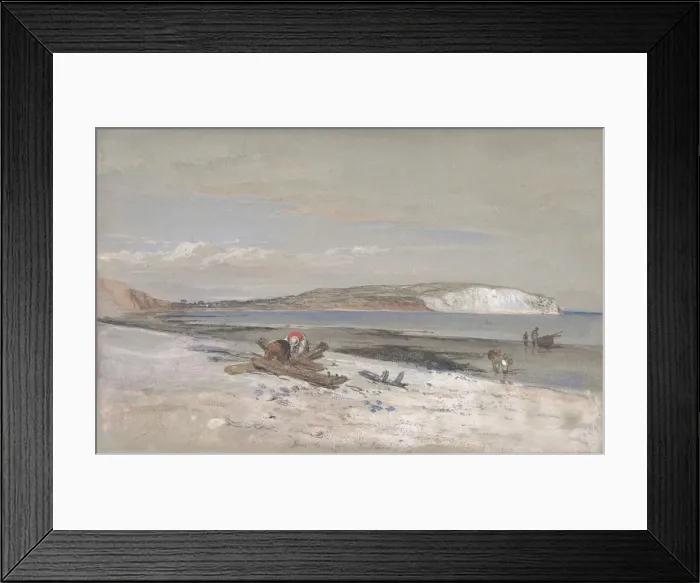 Framed Print : Culver Cliff, Isle of Wight, 1847. Creator: William Dyce Framed Print : Culver Cliff, Isle of Wight, 1847. Creator: William Dyce