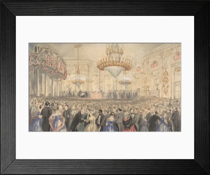 Framed Print : Abolition Meeting Held at Williss Rooms in Honor of Harriet Beecher Stowe, 1853 Framed Print : Abolition Meeting Held at Williss Rooms in Honor of Harriet Beecher Stowe, 1853