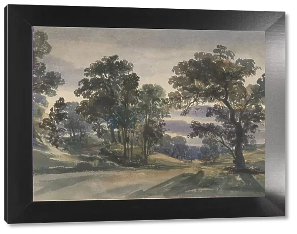 A Parkland View at Dusk, ca. 1879. Creator: William Leighton Leitch