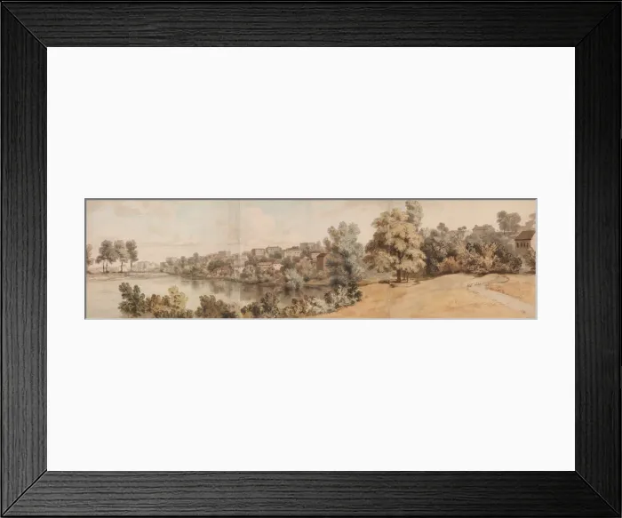 Framed Print : Italianate River Landscape, 1750-60. Creator: William Taverner Framed Print : Italianate River Landscape, 1750-60. Creator: William Taverner