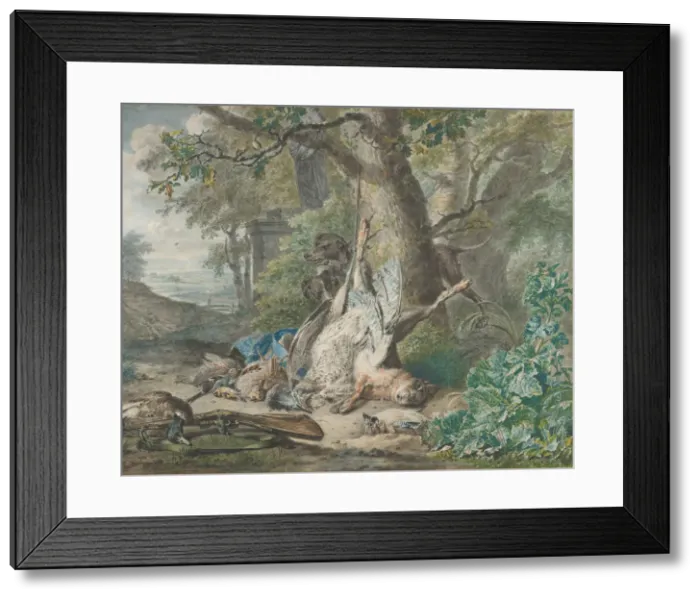 Framed Print : Hunting Still Life in a Forest, 1784. Creator: Wybrand Hendriks Framed Print : Hunting Still Life in a Forest, 1784. Creator: Wybrand Hendriks