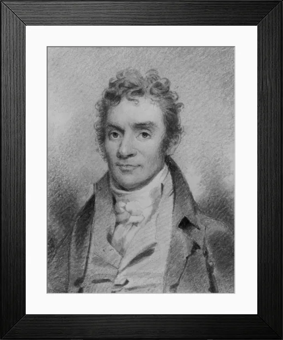 Framed Print : Dr. Abel Sherman, 1817. Creator: Unknown Framed Print : Dr. Abel Sherman, 1817. Creator: Unknown