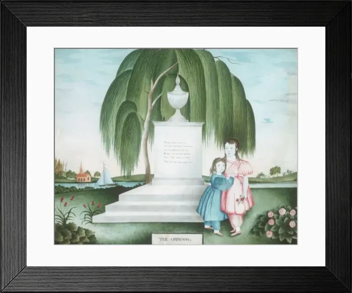 Framed Print : The Orphans, ca. 1830. Creator: Unknown Framed Print : The Orphans, ca. 1830. Creator: Unknown