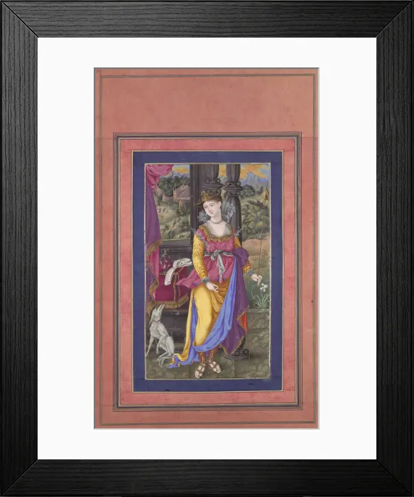 Framed Print : Diana, Goddess of the Hunt, Folio from the Davis Album, early 17th century Framed Print : Diana, Goddess of the Hunt, Folio from the Davis Album, early 17th century