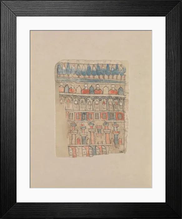 Framed Print : Architectural Scene, 16th century. Creator: Unknown Framed Print : Architectural Scene, 16th century. Creator: Unknown