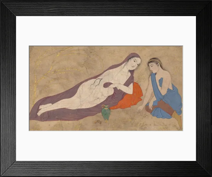 Framed Print : Two Lovers in a Landscape, 17th century. Creator: Unknown Framed Print : Two Lovers in a Landscape, 17th century. Creator: Unknown