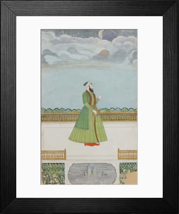 Framed Print : Nobleman on a Terrace, ca. 1780. Creator: Unknown Framed Print : Nobleman on a Terrace, ca. 1780. Creator: Unknown