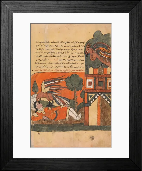 Framed Print : The Parent Bird Blinds the Prince in Revenge for the Death of her Young One Framed Print : The Parent Bird Blinds the Prince in Revenge for the Death of her Young One