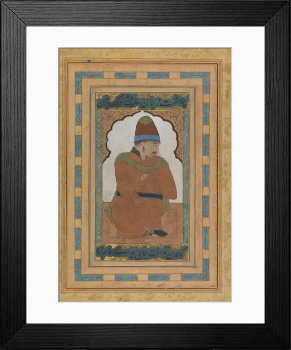 Framed Print : Portrait of a Dervish, 16th century. Creator: Unknown Framed Print : Portrait of a Dervish, 16th century. Creator: Unknown