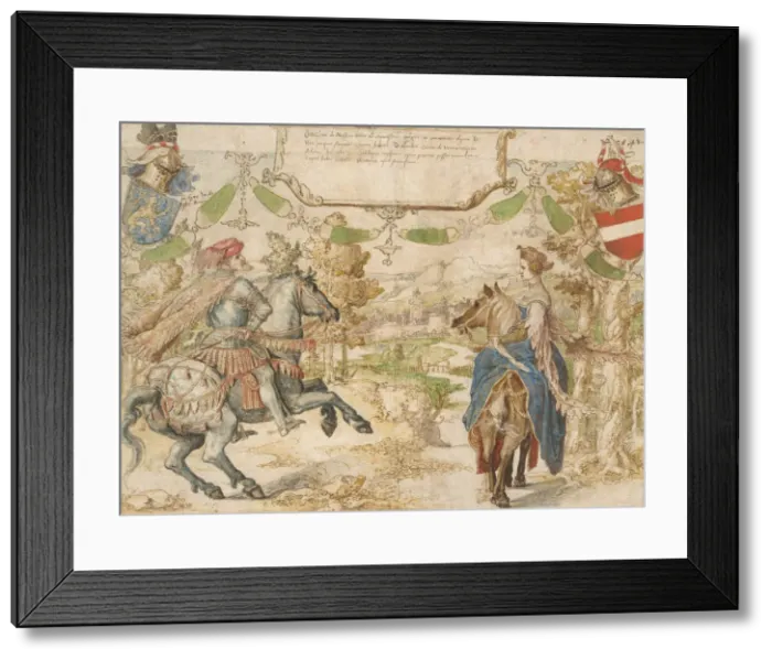 Framed Print : Otto, Count of Nassau and his Wife Adelheid van Vianen, 1530-35 Framed Print : Otto, Count of Nassau and his Wife Adelheid van Vianen, 1530-35