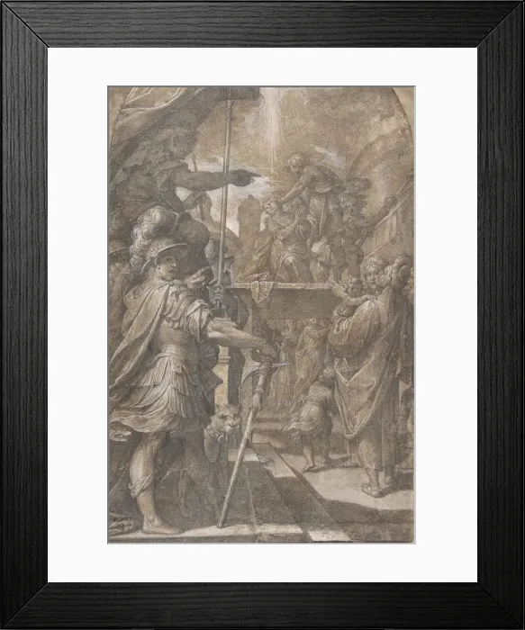 Framed Print : Martyrdom of a Female Saint (Agnes?), 1605-9. Creator: Camillo Procaccini Framed Print : Martyrdom of a Female Saint (Agnes?), 1605-9. Creator: Camillo Procaccini