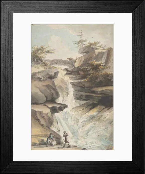 Framed Print : A Bridge on the Aar, at the Foot of the Grimsel, in the Canton of Berne, ca. 1775 Framed Print : A Bridge on the Aar, at the Foot of the Grimsel, in the Canton of Berne, ca. 1775