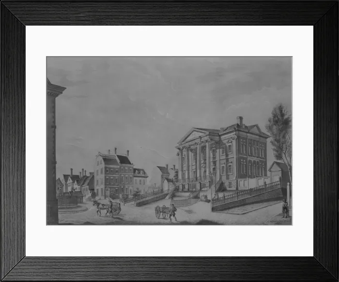 Framed Print : The Government House, New York, ca. 1850-1865. Creator: Charles Currier Framed Print : The Government House, New York, ca. 1850-1865. Creator: Charles Currier