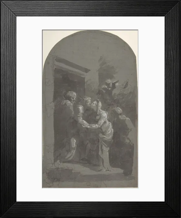 Framed Print : Visitation, 1768-1837. Creator: Domingos Antonio de Sequeira Framed Print : Visitation, 1768-1837. Creator: Domingos Antonio de Sequeira