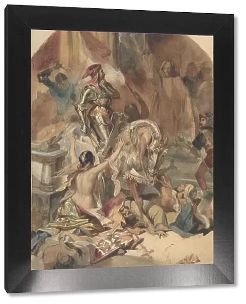 Massacre de Nesle (1472), 19th century. Creator: Edouard-Alexandre Odier