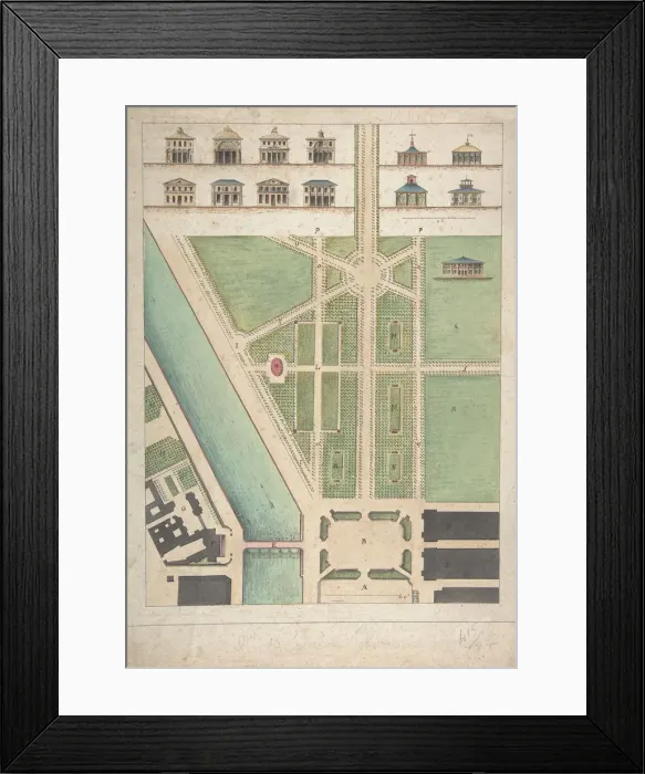 Framed Print : Jardin Public, Champs Elysees, n. d Creator: Charles Etienne Pierre Motte Framed Print : Jardin Public, Champs Elysees, n. d Creator: Charles Etienne Pierre Motte