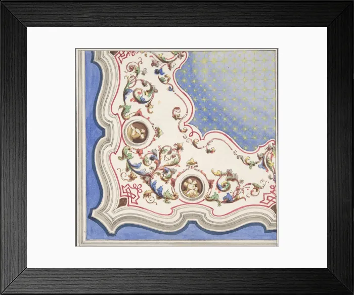 Framed Print : Design for Ceiling Decoration, 1850-70. Creator: Anon Framed Print : Design for Ceiling Decoration, 1850-70. Creator: Anon