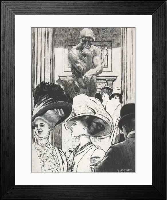 Framed Print : Vor dem Pantheon, 1908. Creator: Heinrich Krenes Framed Print : Vor dem Pantheon, 1908. Creator: Heinrich Krenes