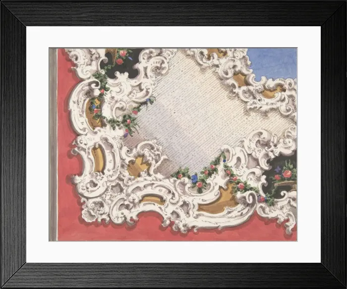 Framed Print : Design for a Ceiling, 1800-1900. Creator: Anon Framed Print : Design for a Ceiling, 1800-1900. Creator: Anon
