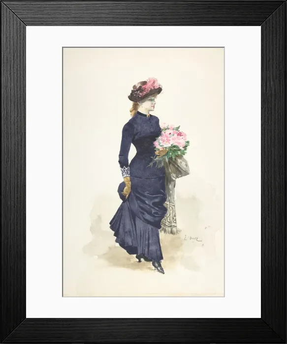 Framed Print : The Bouquet. Creator: Ernest-Ange Duez