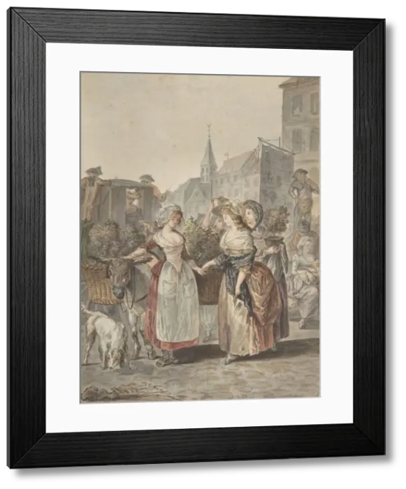 Framed Print : The Flower Girl (La Petite Marchande de Fleurs), n. d Creator Framed Print : The Flower Girl (La Petite Marchande de Fleurs), n. d Creator