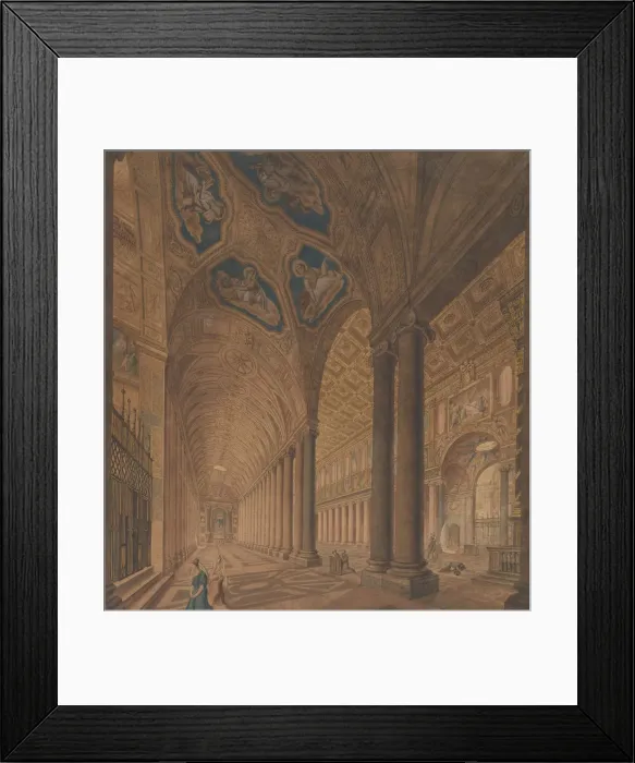 Framed Print : Interior View of the Basilica of Santa Maria Maggiore, Rome, 1833 Framed Print : Interior View of the Basilica of Santa Maria Maggiore, Rome, 1833