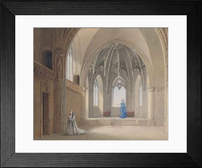 Framed Print : Anne, ma soeur Anne, ne vois-tu rien venir?, 1817. Creator: Auguste Garneray Framed Print : Anne, ma soeur Anne, ne vois-tu rien venir?, 1817. Creator: Auguste Garneray