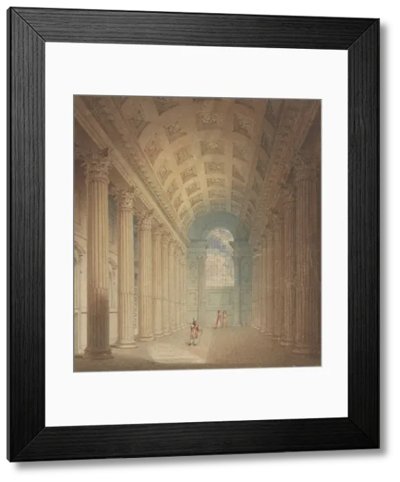 Framed Print : Egyptian Hall, Mansion House, London, 1795-1825 Framed Print : Egyptian Hall, Mansion House, London, 1795-1825