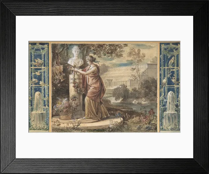 Framed Print : An Allegory of Empress Josephine as Patroness of the Gardens at Malmaison, ca. 1805-6 Framed Print : An Allegory of Empress Josephine as Patroness of the Gardens at Malmaison, ca. 1805-6