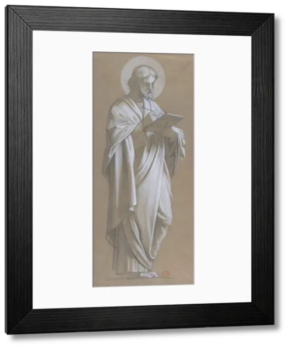Framed Print : Saint Matthew, 1835-67. Creator: Camille-Auguste Gastine Framed Print : Saint Matthew, 1835-67. Creator: Camille-Auguste Gastine