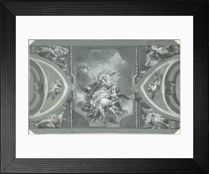 Framed Print : Study for the Decoration of a Vault, 1754-1815. Creator: Carlo Alberto Baratta Framed Print : Study for the Decoration of a Vault, 1754-1815. Creator: Carlo Alberto Baratta