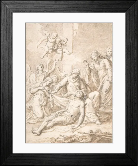 Framed Print : Pieta, 17th century. Creator: Anon