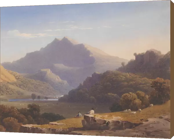 Snowdon from Llyn Nantlle, North Wales, 1832. Creator: George Fennel Robson
