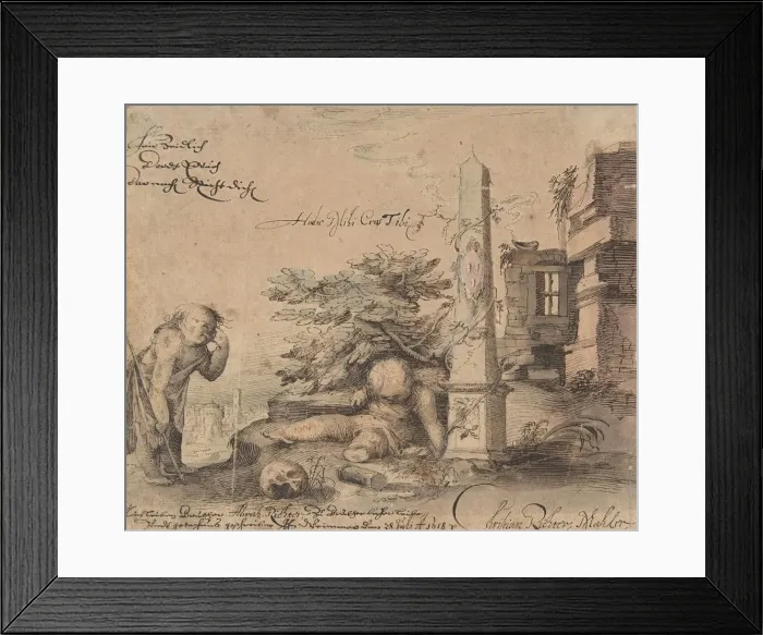 Framed Print : Allegory of the Transience of Life, 1618. Creator: Christian Richter Framed Print : Allegory of the Transience of Life, 1618. Creator: Christian Richter