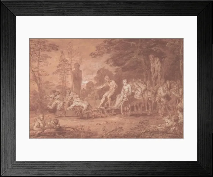Framed Print : The Stalled Procession. Creator: Claude Gillot Framed Print : The Stalled Procession. Creator: Claude Gillot