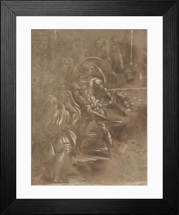 Framed Print : Left Third of a Martyrdom of Saint Peter and Saint Paul. 1508-ca. 1550. Creator: Unknown Framed Print : Left Third of a Martyrdom of Saint Peter and Saint Paul. 1508-ca. 1550. Creator: Unknown