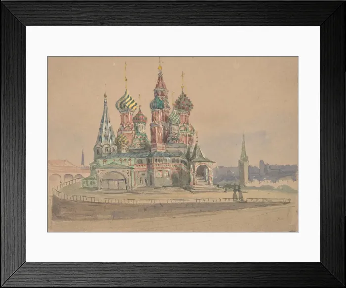 Framed Print : Vassili Blagennoi, Moscow, 19th century. Creator: Anon Framed Print : Vassili Blagennoi, Moscow, 19th century. Creator: Anon