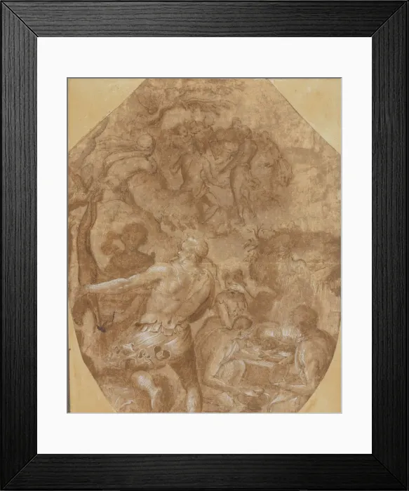 Framed Print : The Discovery of Glass, ca. 1570-72. Creator: Giovanni Maria Butteri Framed Print : The Discovery of Glass, ca. 1570-72. Creator: Giovanni Maria Butteri
