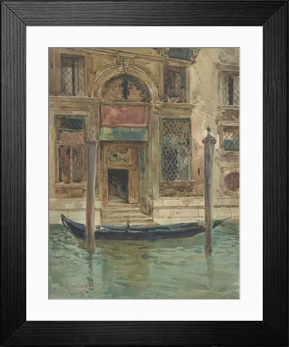 Framed Print : Portal of a Venetian Palace, 1839-1911. Creator: Daniele Bucciarelli Framed Print : Portal of a Venetian Palace, 1839-1911. Creator: Daniele Bucciarelli