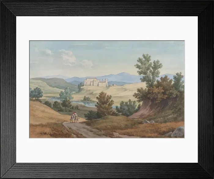 Framed Print : The Villa Pasino, 1854. Creator: Gustav Wilhelm Palm Framed Print : The Villa Pasino, 1854. Creator: Gustav Wilhelm Palm