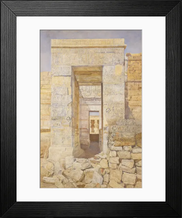 Framed Print : East Entrance, Room of Tiberius, Temple of Isis, Philae, 1905 Framed Print : East Entrance, Room of Tiberius, Temple of Isis, Philae, 1905