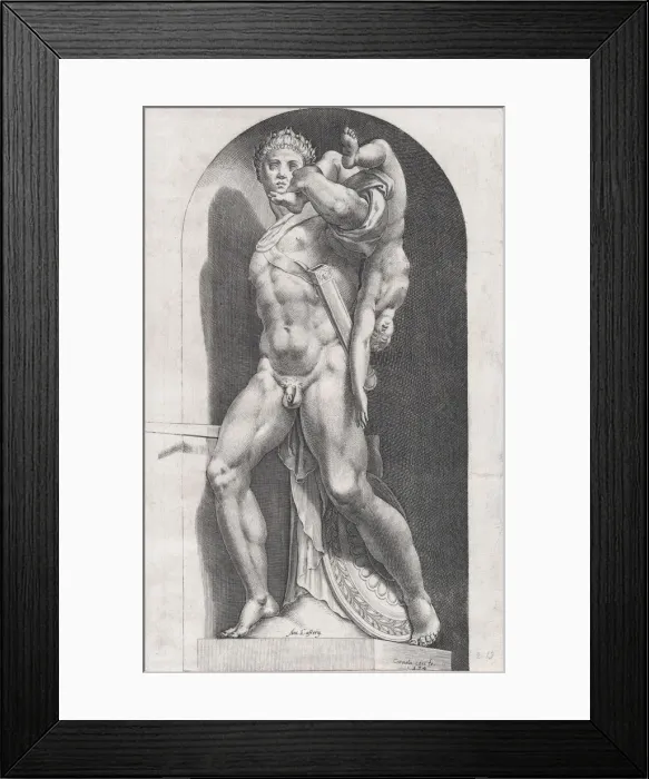 Framed Print : Speculum Romanae Magnificentiae: Atreus Farnese, 1574. 1574. Creator: Anon Framed Print : Speculum Romanae Magnificentiae: Atreus Farnese, 1574. 1574. Creator: Anon