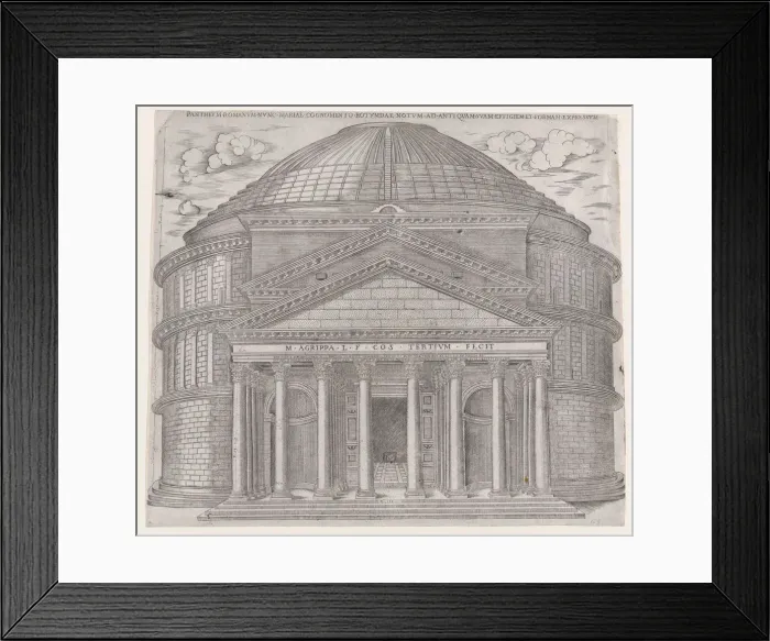 Framed Print : Speculum Romanae Magnificentiae: The Pantheon, 16th century. 16th century. Creator: Anon Framed Print : Speculum Romanae Magnificentiae: The Pantheon, 16th century. 16th century. Creator: Anon