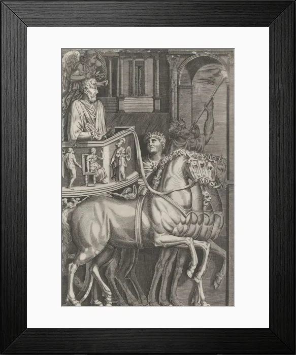 Framed Print : Speculum Romanae Magnificentiae: Triumph of Marcus Aurelius, 1583. 1583. Creator: Anon Framed Print : Speculum Romanae Magnificentiae: Triumph of Marcus Aurelius, 1583. 1583. Creator: Anon