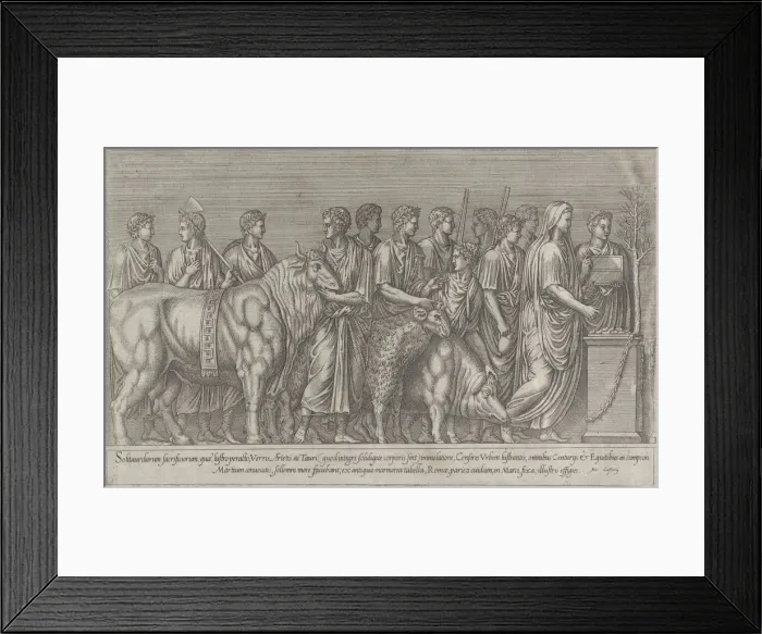 Framed Print : Speculum Romanae Magnificentiae: Sacrifice on the Campus Martius, 16th century Framed Print : Speculum Romanae Magnificentiae: Sacrifice on the Campus Martius, 16th century