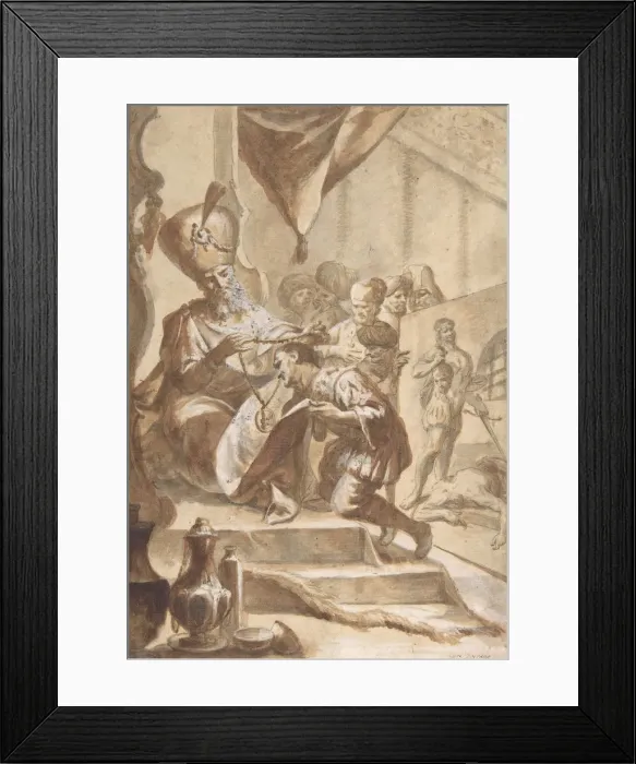Framed Print : The Painter Rewarded, 1634-1705. Creator: Circle of Luca Giordano Framed Print : The Painter Rewarded, 1634-1705. Creator: Circle of Luca Giordano