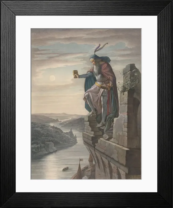 Framed Print : Illustration for Goethe, 1842. Creator: Leopold Schulz Framed Print : Illustration for Goethe, 1842. Creator: Leopold Schulz