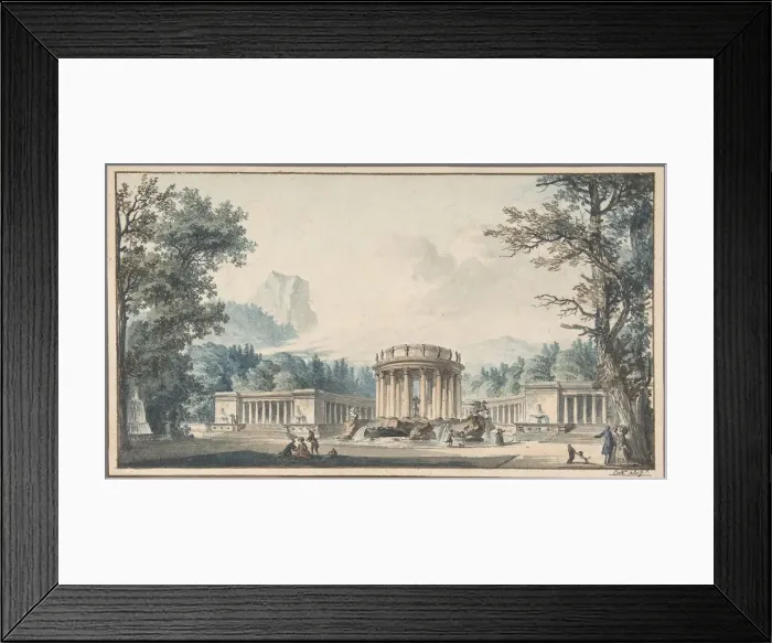 Framed Print : Project for a Fete Decor, n. d Creator: Louis Pierre Baltard Framed Print : Project for a Fete Decor, n. d Creator: Louis Pierre Baltard