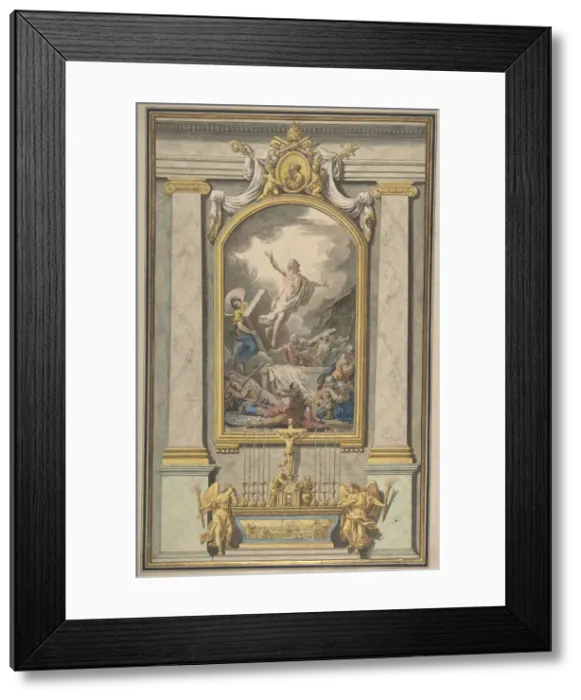 Framed Print : The Resurrection, ca. 1760. Creator: Louis Jean Francois Lagrenee Framed Print : The Resurrection, ca. 1760. Creator: Louis Jean Francois Lagrenee