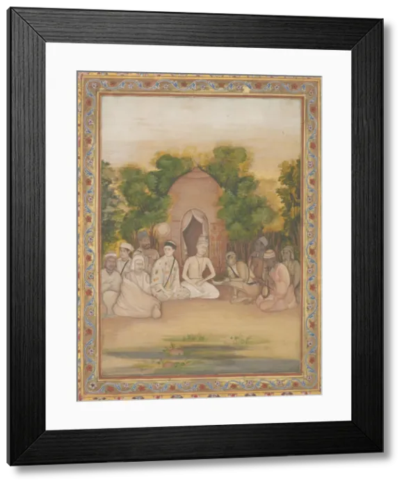 Framed Print : A Gathering of Holy Men of Different Faiths, ca. 1770-75. Creator: Mir Kalan Khan Framed Print : A Gathering of Holy Men of Different Faiths, ca. 1770-75. Creator: Mir Kalan Khan